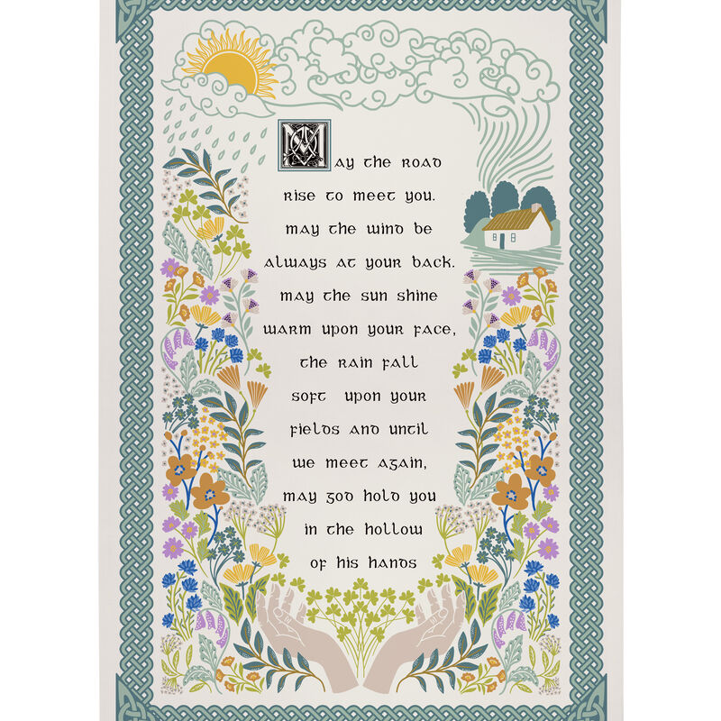 Irish Blessing Cotton Tea Towel